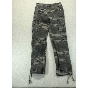 Mustway Men's Size 29 Gray Camo Cargo Pants Y2K